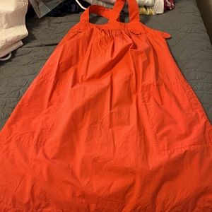 Crewcuts Size 7 Orange Dress with Pockets